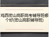 鸡西密山高职高考辅导班哪个好(密山高职辅导班)