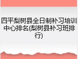 四平梨树县全日制补习培训中心排名(梨树县补习班排行)