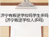 济宁有叛逆学校吗学生多吗(济宁叛逆学校人多吗)