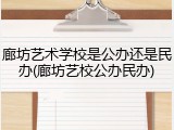 廊坊艺术学校是公办还是民办(廊坊艺校公办民办)