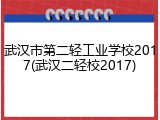 武汉市第二轻工业学校2017(武汉二轻校2017)