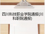 四川科技职业学院通报(川科职院通报)