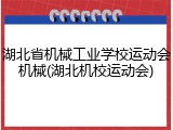 湖北省机械工业学校运动会机械(湖北机校运动会)