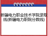 新疆电力职业技术学院录取线(新疆电力职院分数线)
