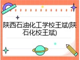 陕西石油化工学校王斌(陕石化校王斌)