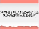 湖南电子科技职业学院快递代收点(湖南电科快递点)