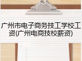 广州市电子商务技工学校工资(广州电商技校薪资)