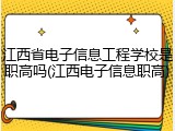 江西省电子信息工程学校是职高吗(江西电子信息职高)