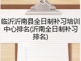 临沂沂南县全日制补习培训中心排名(沂南全日制补习排名)
