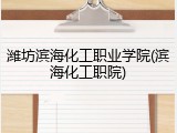 潍坊滨海化工职业学院(滨海化工职院)