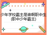 少年学校霸主是谁啊职中生(职中少年霸主)