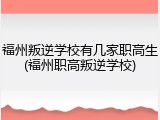 福州叛逆学校有几家职高生(福州职高叛逆学校)