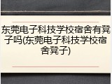 东莞电子科技学校宿舍有凳子吗(东莞电子科技学校宿舍凳子)