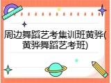 周边舞蹈艺考集训班黄骅(黄骅舞蹈艺考班)
