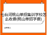 七台河桃山单招集训学校怎么收费(桃山单招学费)
