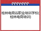 桂林电商谷职业培训学校(桂林电商培训)