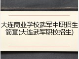 大连商业学校武军中职招生简章(大连武军职校招生)