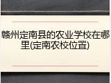 赣州定南县的农业学校在哪里(定南农校位置)