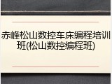 赤峰松山数控车床编程培训班(松山数控编程班)