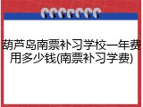 葫芦岛南票补习学校一年费用多少钱(南票补习学费)