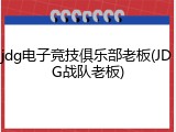 jdg电子竞技俱乐部老板(JDG战队老板)