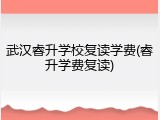 武汉睿升学校复读学费(睿升学费复读)