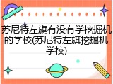苏尼特左旗有没有学挖掘机的学校(苏尼特左旗挖掘机学校)