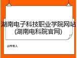 湖南电子科技职业学院网站(湖南电科院官网)