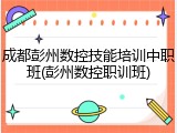 成都彭州数控技能培训中职班(彭州数控职训班)