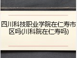 四川科技职业学院在仁寿市区吗(川科院在仁寿吗)