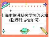 上海市临港科技学校怎么样(临港科技校如何)