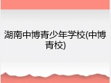 湖南中博青少年学校(中博青校)