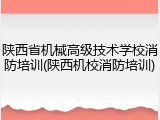 陕西省机械高级技术学校消防培训(陕西机校消防培训)