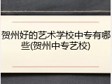 贺州好的艺术学校中专有哪些(贺州中专艺校)