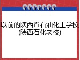 以前的陕西省石油化工学校(陕西石化老校)