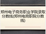郑州电子商务职业学院录取分数线(郑州电商职院分数线)