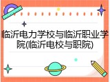临沂电力学校与临沂职业学院(临沂电校与职院)