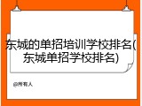 东城的单招培训学校排名(东城单招学校排名)