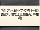 内江艺术职业学校初中可以去读吗?(内江艺校招初中生吗)