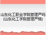 山东化工职业学院管理严吗(山东化工学院管理严格)