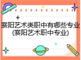 襄阳艺术类职中有哪些专业(襄阳艺术职中专业)
