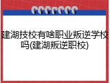 建湖技校有啥职业叛逆学校吗(建湖叛逆职校)