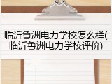 临沂鲁洲电力学校怎么样(临沂鲁洲电力学校评价)