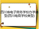 四川省电子商务学校办学类型(四川电商学校类型)