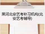 黑河北安艺考补习机构(北安艺考辅导)