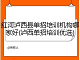 红河泸西县单招培训机构哪家好(泸西单招培训优选)