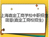 上海嘉定工商学校中职招生简章(嘉定工商校招生)