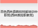 百色西林县数控技能培训中职班(西林数控职教班)