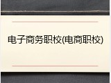 电子商务职校(电商职校)