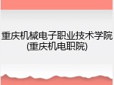 重庆机械电子职业技术学院(重庆机电职院)